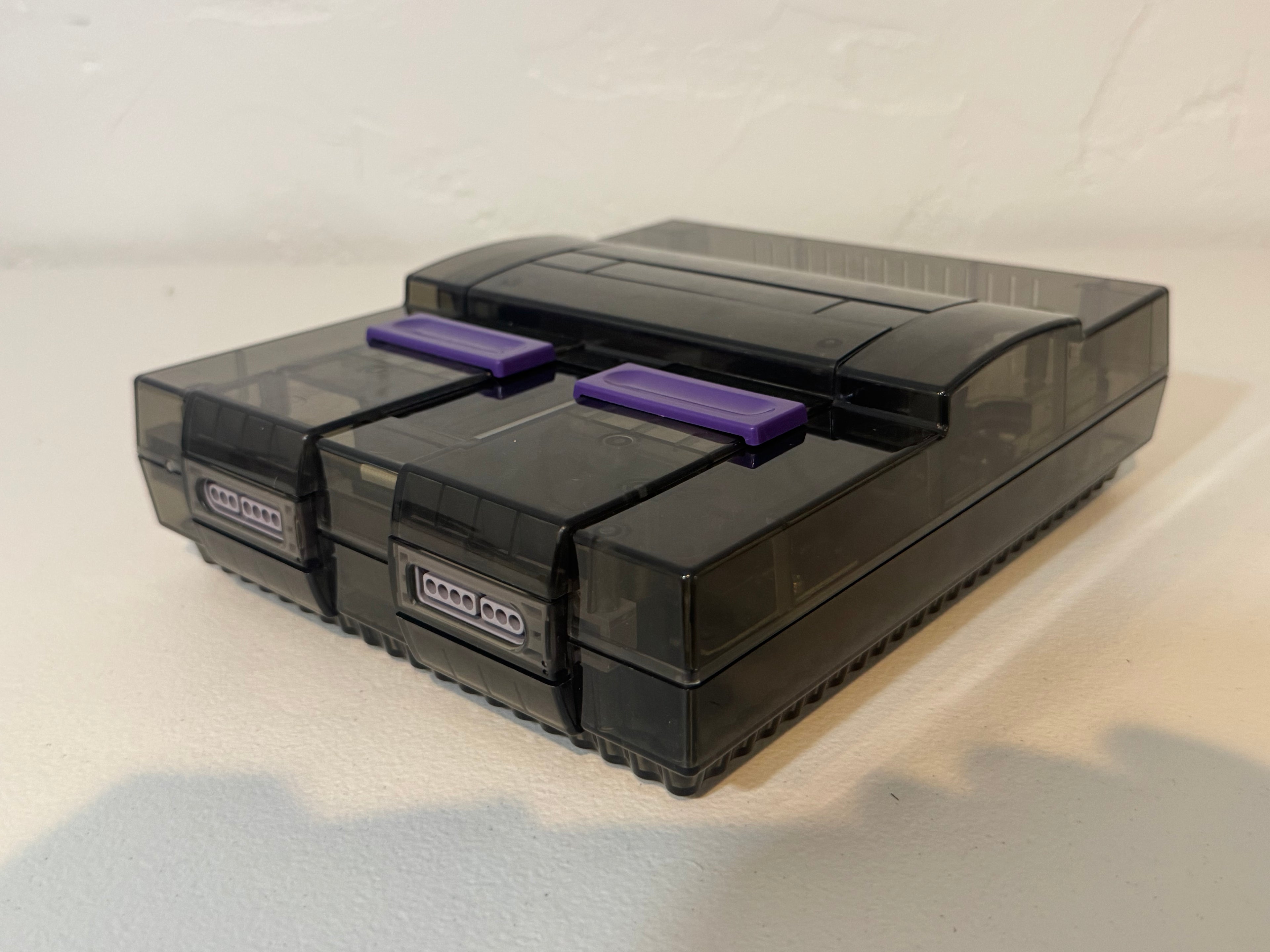 SNES Console Bundle - Smoke Gray Re-Shell