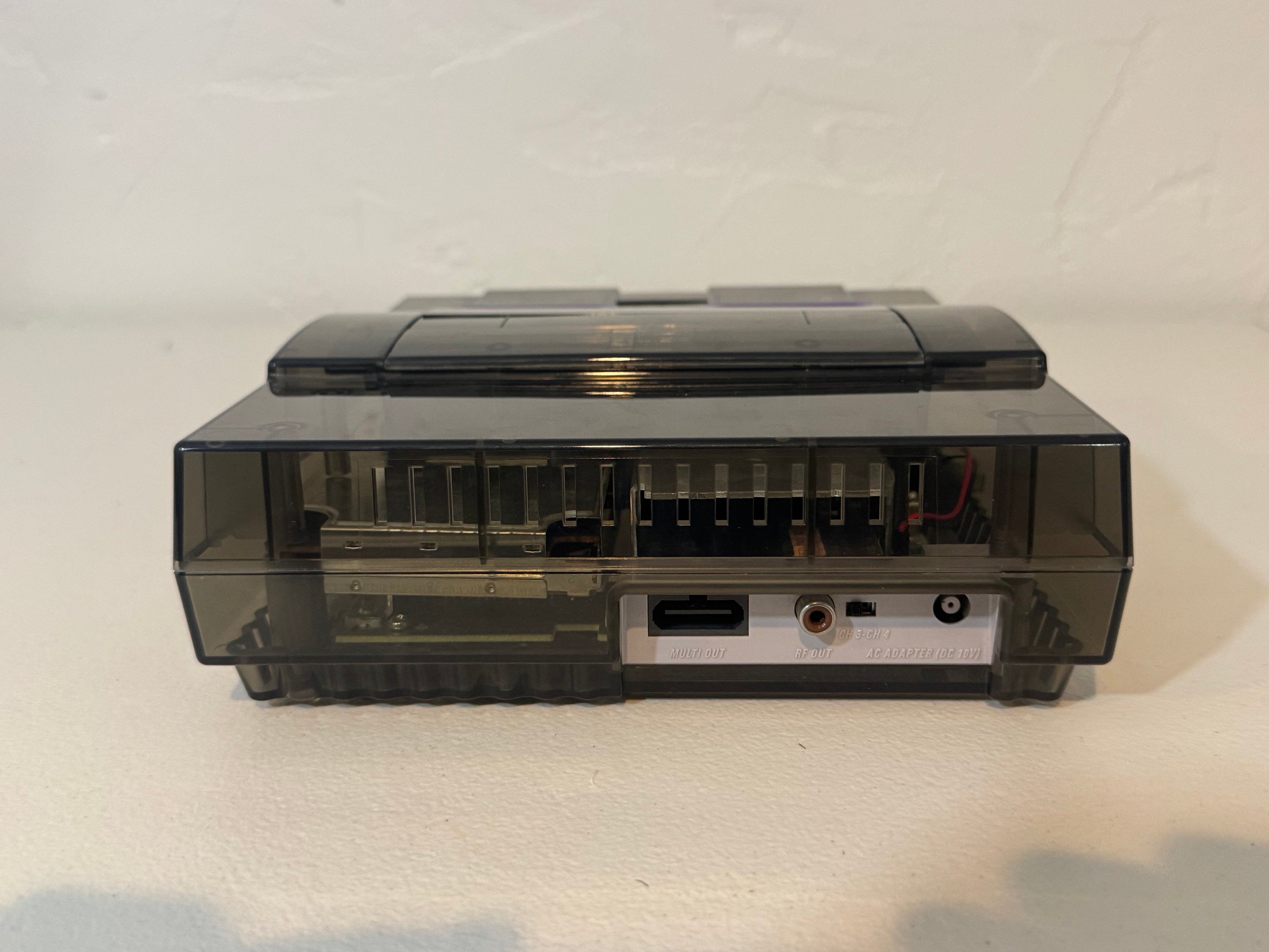 SNES Console Bundle - Smoke Gray Re-Shell