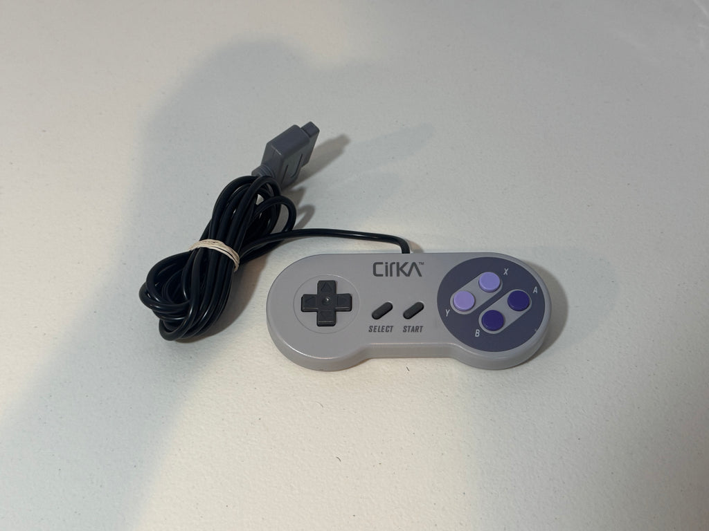 SNES Console Bundle - Smoke Gray Re-Shell