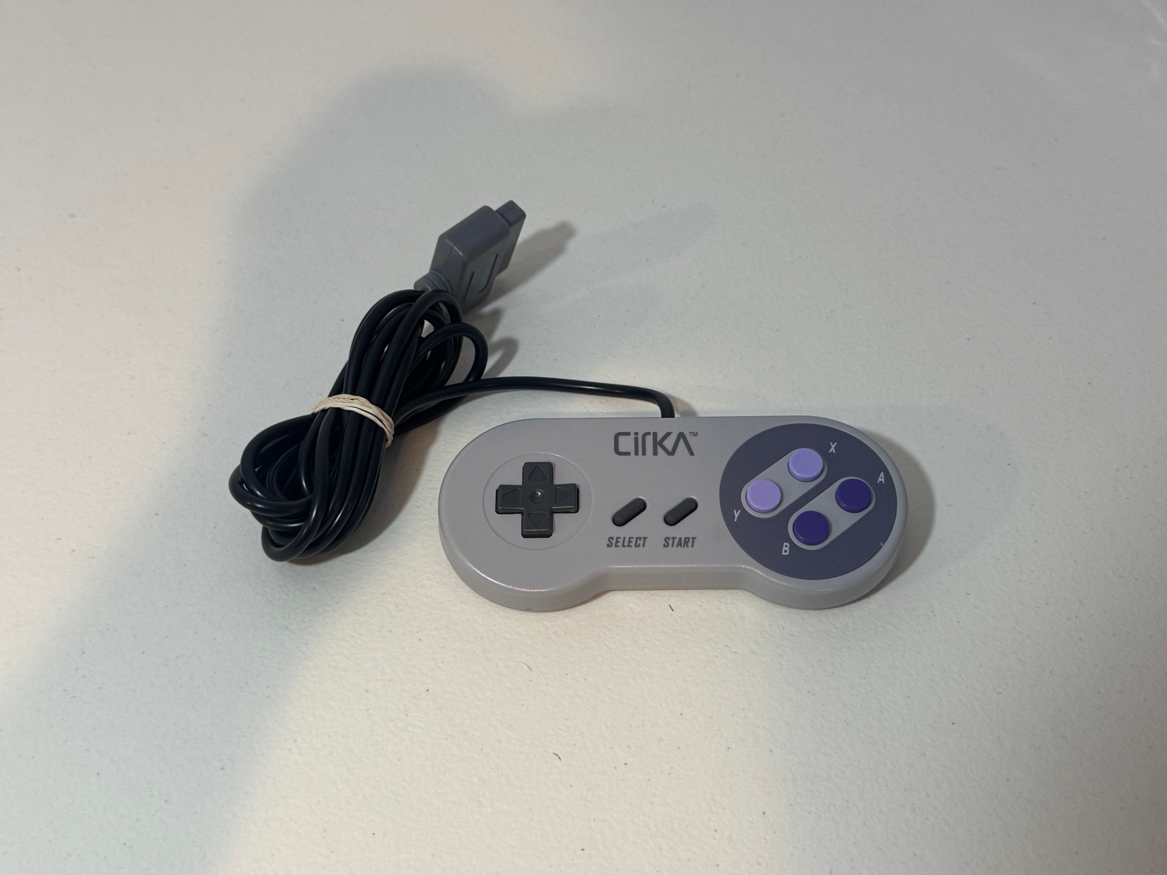 SNES Console Bundle - Smoke Gray Re-Shell