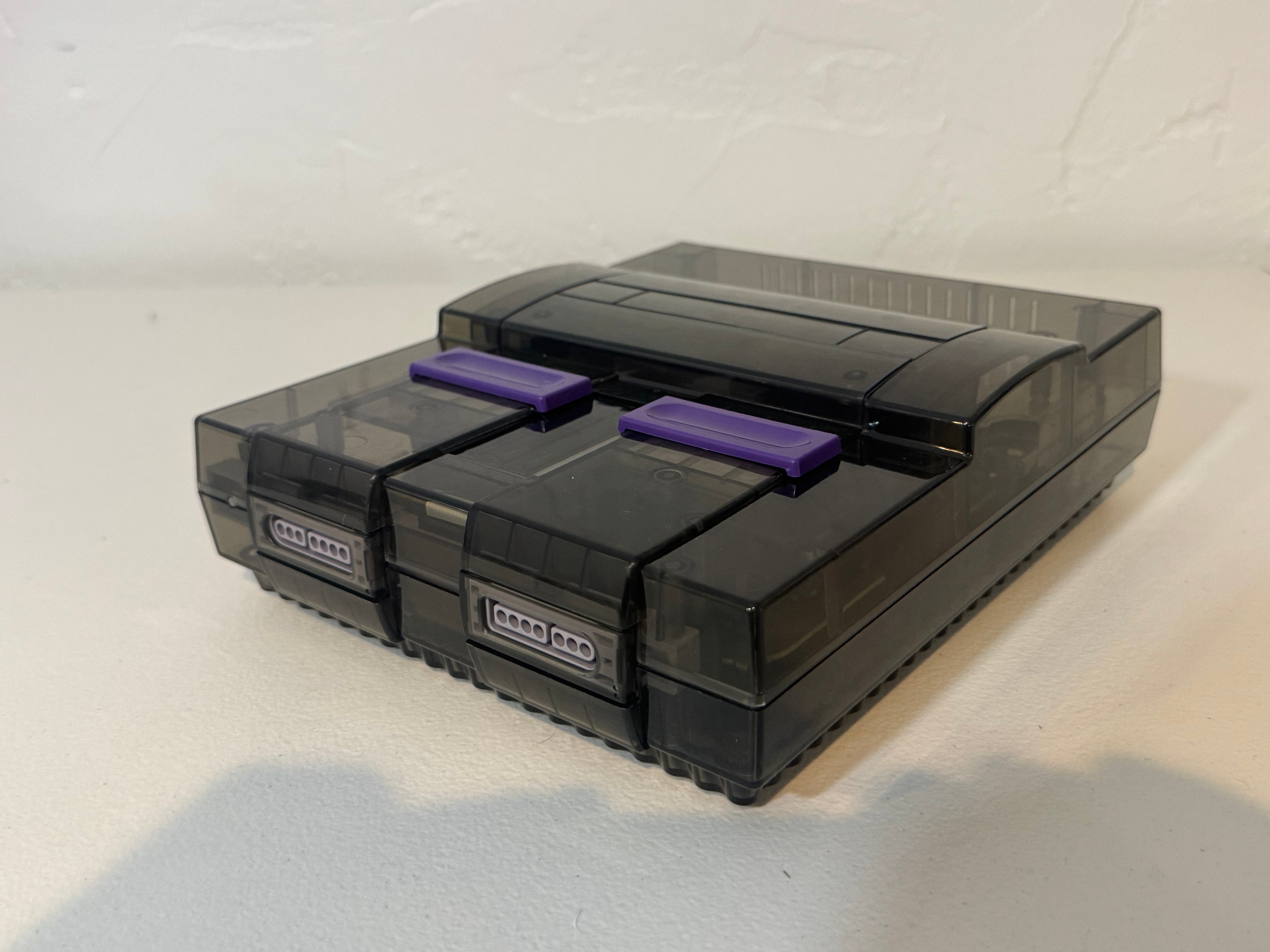 SNES Console Bundle - Smoke Gray Re-Shell